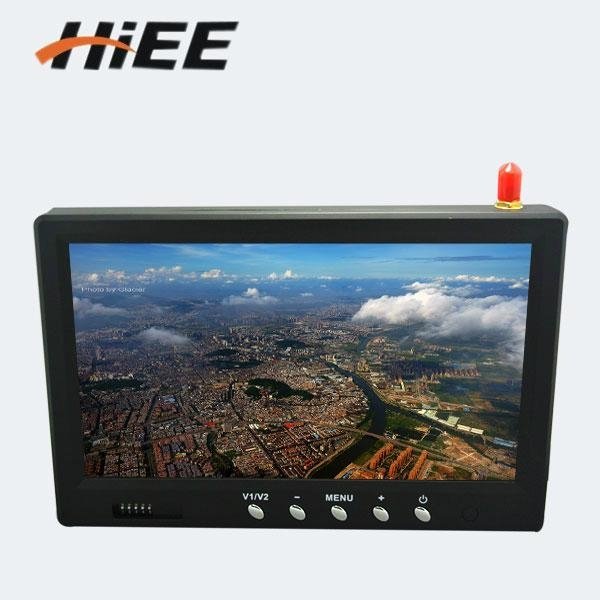 HIEE 5.8G 32CH Integrated Quadcopter FPV monitor:No Blue Screen 7" LCD screen  2
