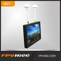HIEE 5.8GHZ 32CH Built-in Li-battery &double receivers quadcopter fpv monitor 