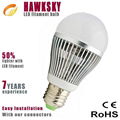 2014 new design hot sale 3w 5w 8w warm white e27 led bulb light factory 4