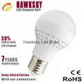 Shenzhen Battery Operated 5W 7W E27 B22 led light bulb