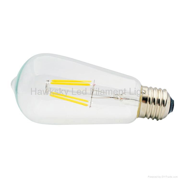 E27/E26 dimmable 4W 6W filament led bulb 2