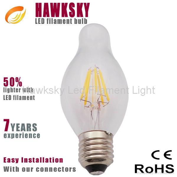 Classical Style High Lumens Dimmable Ceramics E27 4W Filament Lamps