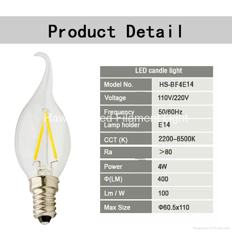Alibaba golden supplier E12 E14 2w led candle light distributor 4