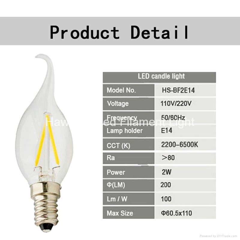 Alibaba golden supplier E12 E14 2w led candle light distributor 5