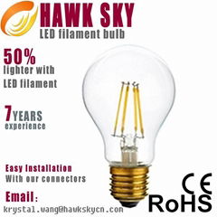 Germany IS test machine 6000~6500K led filament bulb factory