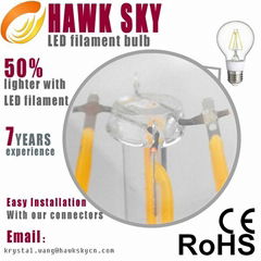 Super Bright LED with New Chip Technology led filament bulb distributor