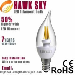 2014 Lowest Price of led filament bulb