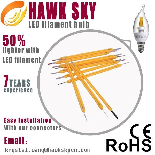 2014 long use 1250days popular model 3W-12W high power led filament bulb 3