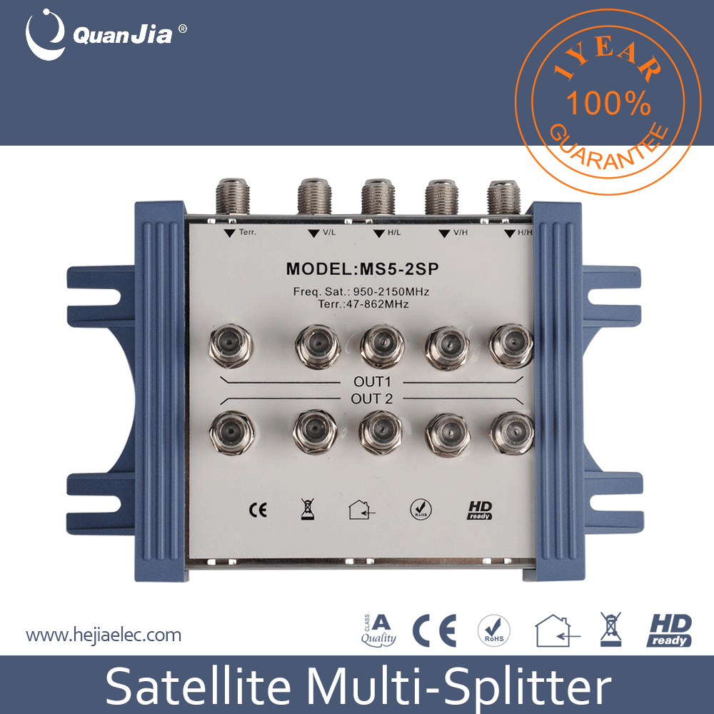 5 in 2 way 5-2400mhz satellite signal splitter 