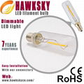 Tube Shape E14 LED Filament 1W Glass bulb light 3