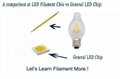 Classical Style High Lumens  Dimmable  Ceramics 4W Filament Lamps 4