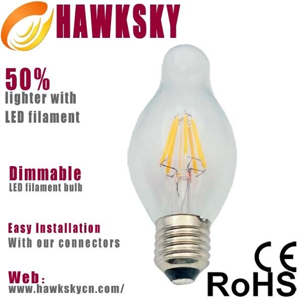 Classical Style High Lumens Dimmable Ceramics 4W Filament Lamps 2