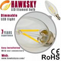 Decorative lights 0.99 on sell E14 led filament light 5