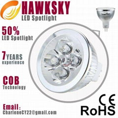 MR16 3w 3year warranty CE ROHS approved LED spotlight manufacture