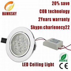 7W 2014 fashion design OEM accept  downlight supplier