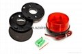 red small round LED security flashing strobe light 4