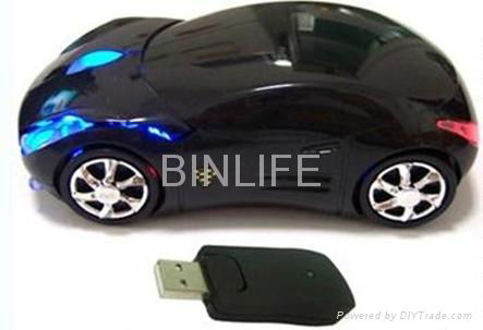 Latest wireless car shaped mouse 2.4G WIRELESS OPTICAL MOUSE