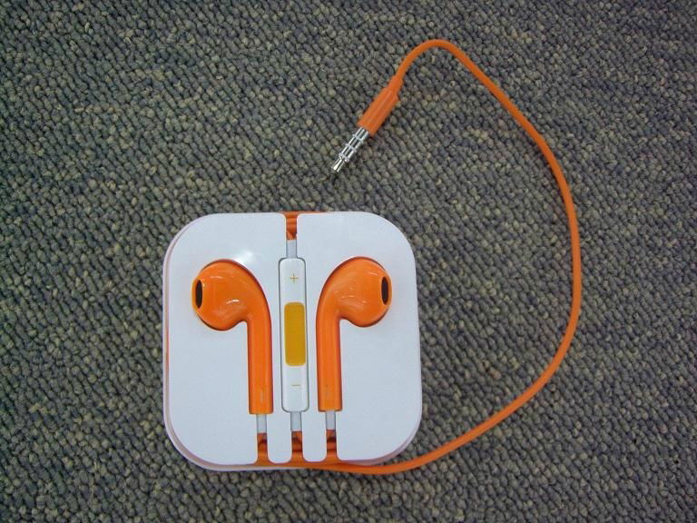 100% new Brand original earphone With Remote & Mic For Apple IPhone 5 /5s/ mp3 e