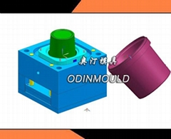 plastic injection paint bucket molds lid molds