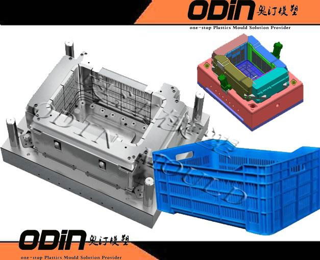 fruit crate injection mold 4