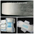 hydrophilic non woven for diapers and napkin raw materials