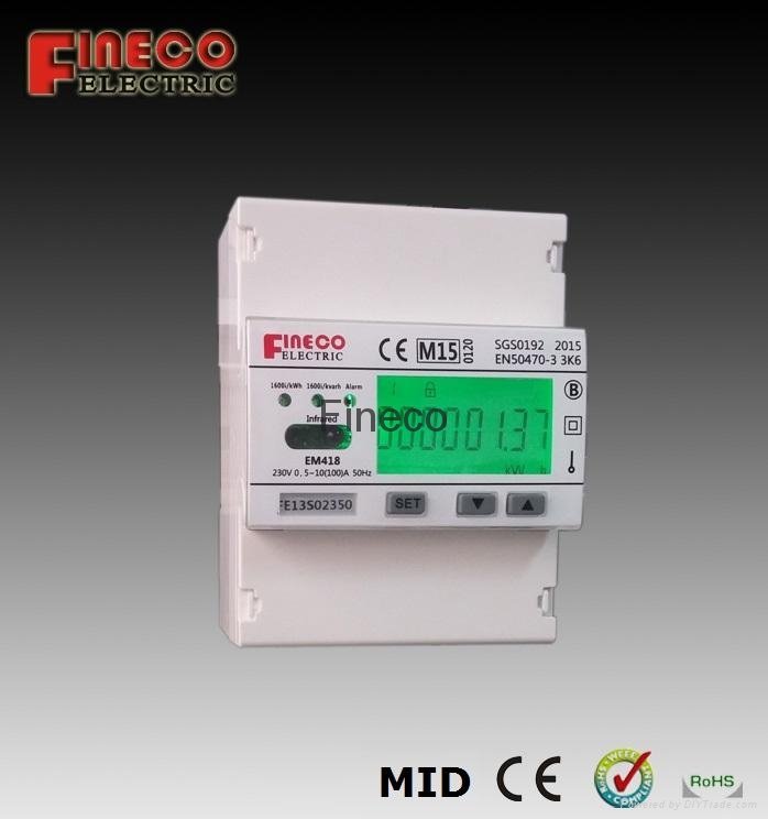 EM418 solar energy meter single phase kwh meter electric digital kwh meter
