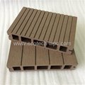 Popular cheaper hollow wpc decking with CE certification 4