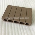 Popular cheaper hollow wpc decking with CE certification 5