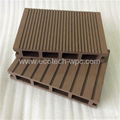 High Quality Cheap composite hollow decking  wpc  4