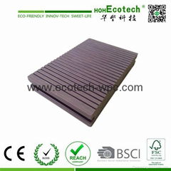 Non-slip waterproof wood plastic composite dock decking