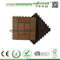 DIY installation natural non-slip wpc decking tiles 1