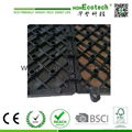 DIY installation natural non-slip wpc decking tiles 3