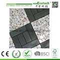 DIY installation natural non-slip wpc decking tiles 5