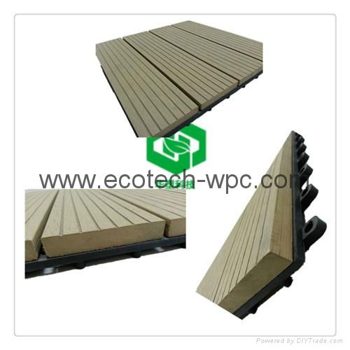 Hot sale interlocking wpc DIY tiles with different styles 2