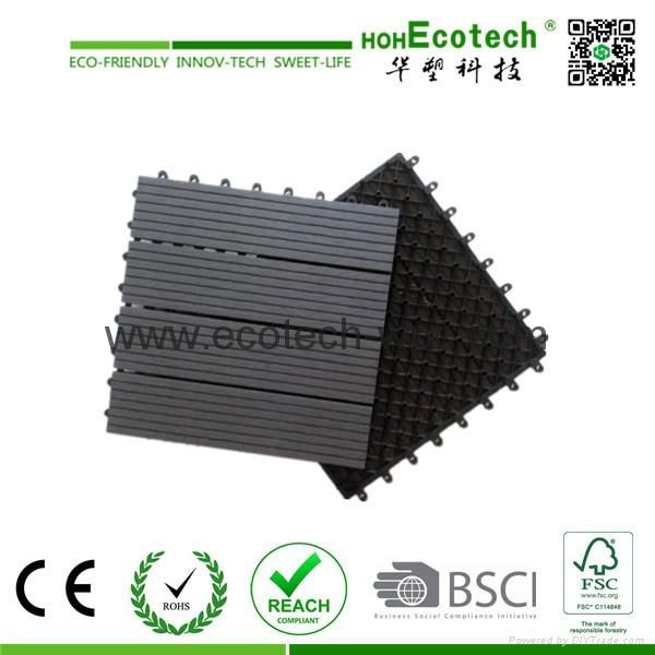 Hot sale interlocking wpc DIY tiles with different styles