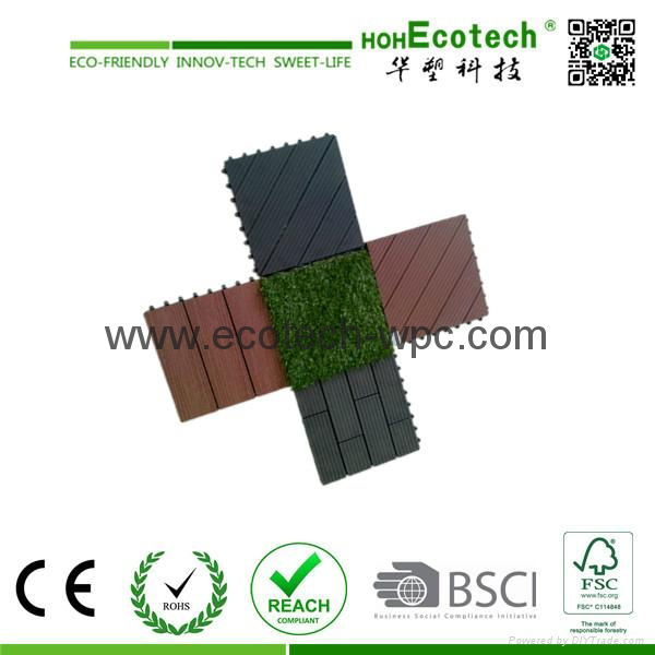 Hot sale interlocking wpc DIY tiles with different styles 3