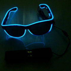 Factory hot sale el sunglasses el wire sunglasses el sunglasses light up glasses