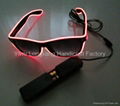 Factory hot sale el sunglasses el wire sunglasses el sunglasses light up glasses 3