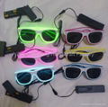 Factory hot sale el sunglasses el wire sunglasses el sunglasses light up glasses 4