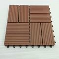 Easy Installation Interlocking Wood Plastic Composite Decking Tiles 3