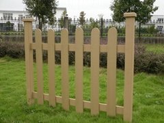 Outdoor Garden Wood Plastic Composite Fence 