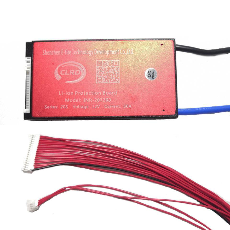 20S 72V 25A 35A 45A 60A lithium ion lipo battery BMS PCM PCB 2