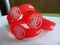 Hot sale customized promotion silicone wristband 5