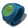 promotional stylish children digital silicone slap watch 5