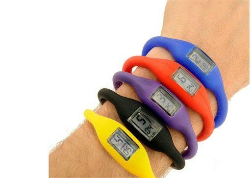 Fashion long band custom imprint Silicone wristband ion watches 2