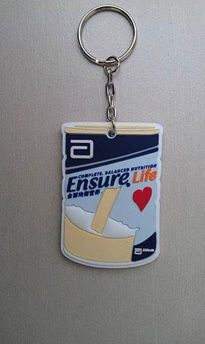 Customized Silicone Soft PVC Rubber Keychain or Keyring 5