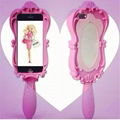 iphone 5/6/6P          barbie mirror silicon case 2