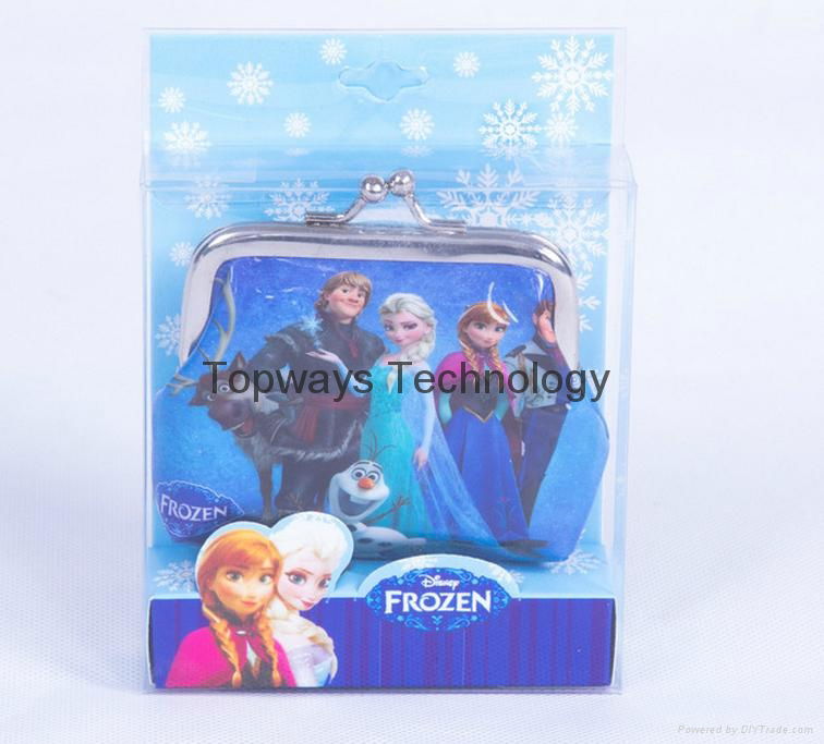 Hot Selling Frozen Coin Purse Wallet Elsa Anna Money bag Promotional Gift  3