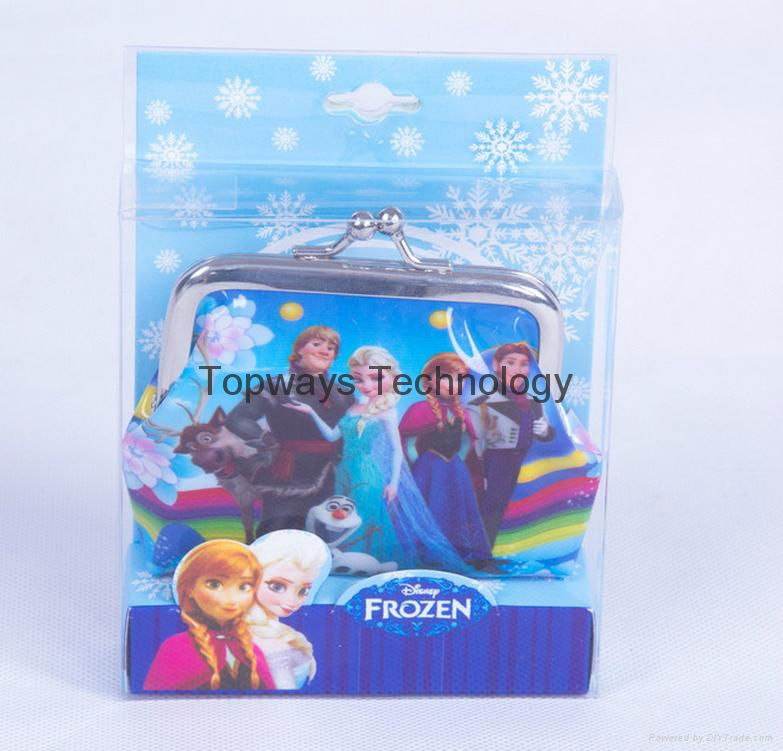 Hot Selling Frozen Coin Purse Wallet Elsa Anna Money bag Promotional Gift  4