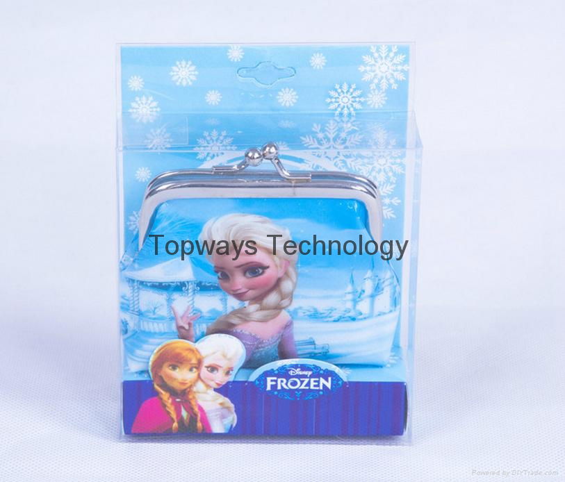 Hot Selling Frozen Coin Purse Wallet Elsa Anna Money bag Promotional Gift  5